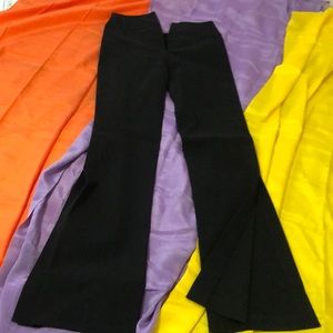 Black bell bottom slightly stretchy bebe pants